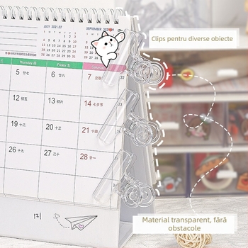 Li cao LC5242A Clip din acrilic transparent pentru planner și bilete