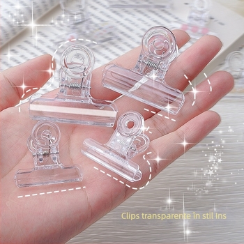 Li cao LC5242A Clip din acrilic transparent pentru planner și bilete