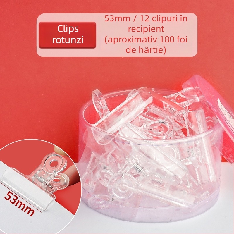 Li cao LC5242A Clip din acrilic transparent pentru planner și bilete