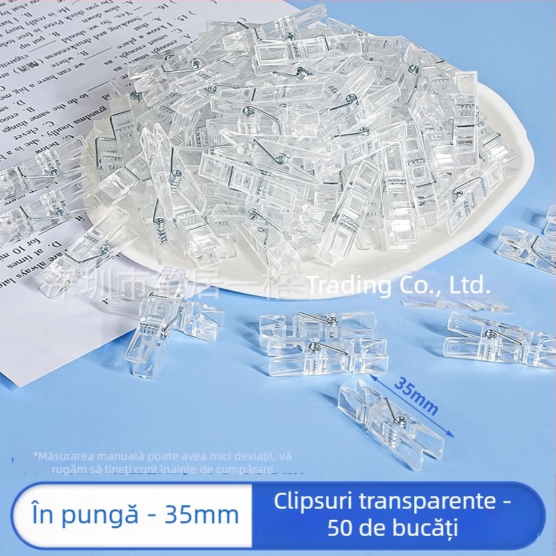 Li cao LC5242A Clip din acrilic transparent pentru planner și bilete