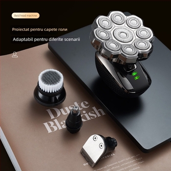 Aparat de ras electric pentru capete chele cu cap rotativ plutitor, spălare complet corp, model 310, baterie încorporată 500–800 mAh, autonomie 60+ minute