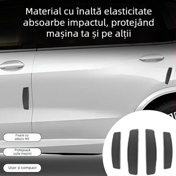 Bandă protectoare din silicon pentru marginea ușii auto, groasă și rezistentă la abraziune, model AC-715A, universală, marcă carfu