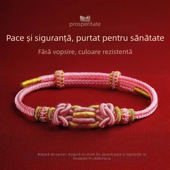 Brățară din cordon, țesută manual, stil etnic, unisex, lansare vară 2025