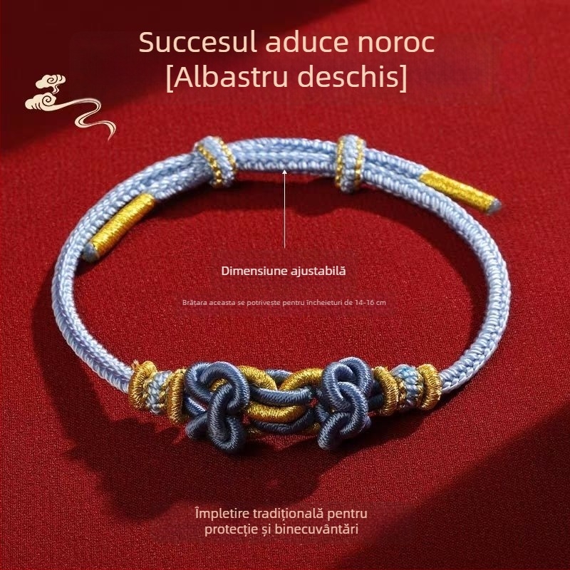 Brățară din cordon, țesută manual, stil etnic, unisex, lansare vară 2025