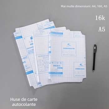 Film autocolant pentru coperta cărților, finisaj transparent mat; Brand: Auspicious Bird; Material: CPP; Import: Nu; Licență IP: Nu