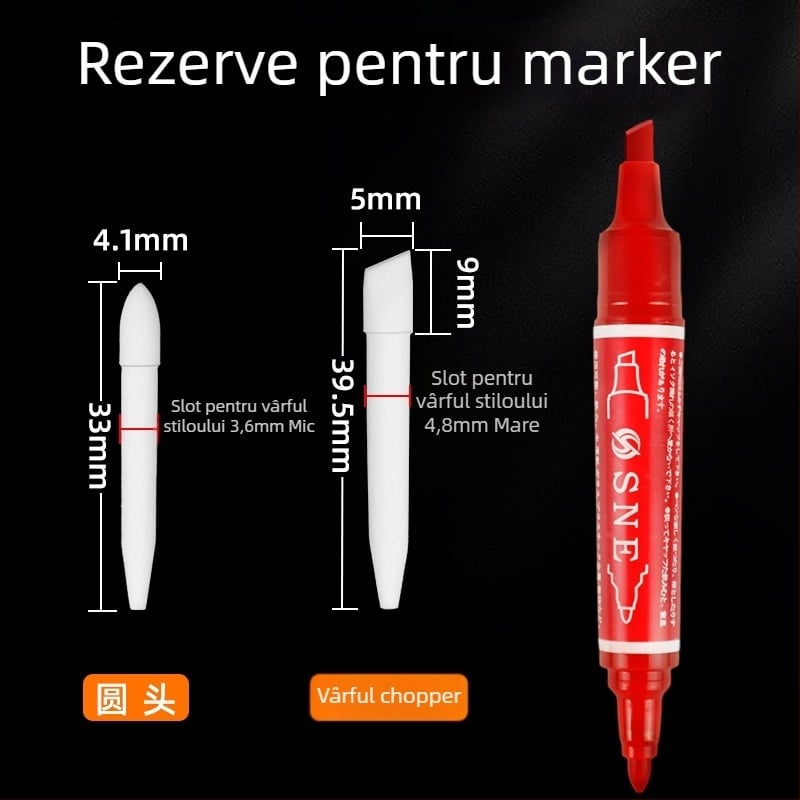 Marker Marie's/Marley cu miezuri înlocuibile, 64 opțiuni de reumplere, pentru artiști și studenți