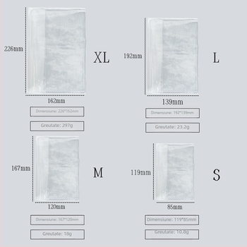 Protecție transparentă din PVC pentru coperți de caiete și agende — Brand: Other; Material: PVC; Import: Nu; Licența IP: Nu; Cadou: Nu.