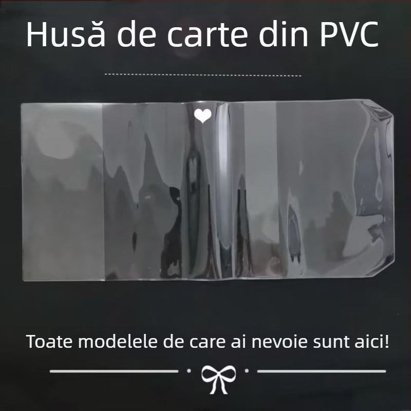 Protecție transparentă din PVC pentru coperți de caiete și agende — Brand: Other; Material: PVC; Import: Nu; Licența IP: Nu; Cadou: Nu.