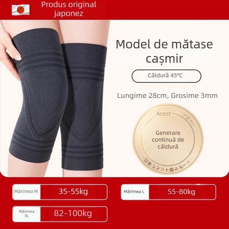 Încălzitor de genunchi din cașmir, unisex, căptușit cu fleece, toamnă–iarna 2024