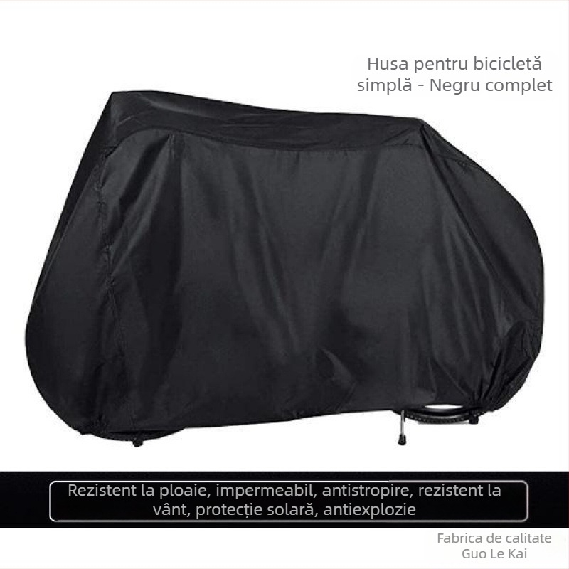 Husă de bicicletă pentru vehicul electric, compatibilă cu biciclete de oraș și de munte; impermeabilă, rezistentă la praf, protecție UV