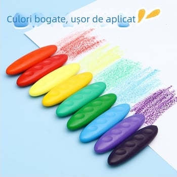 Alive a992 Creioane cerate pentru copii, husă din plastic, ambalate într-o cutie, pentru pictură