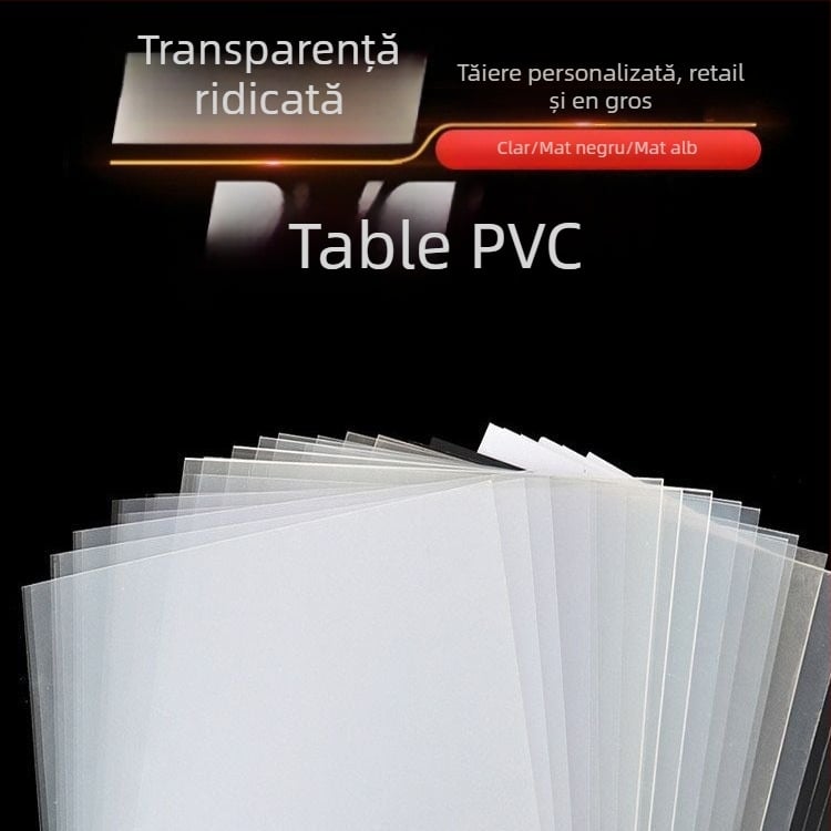 Foițe PVC/PET/PC/PP – transparente și finisaj semiopac; grosime 0,08–3,0 mm; pentru imprimare; marcă Dale 725-02