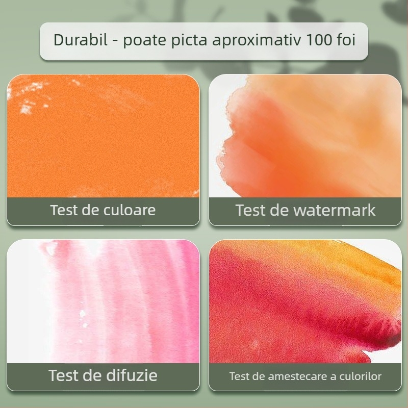 Deli Set acuarele cu pigmenți minerali, în cutie pentru începători și copii