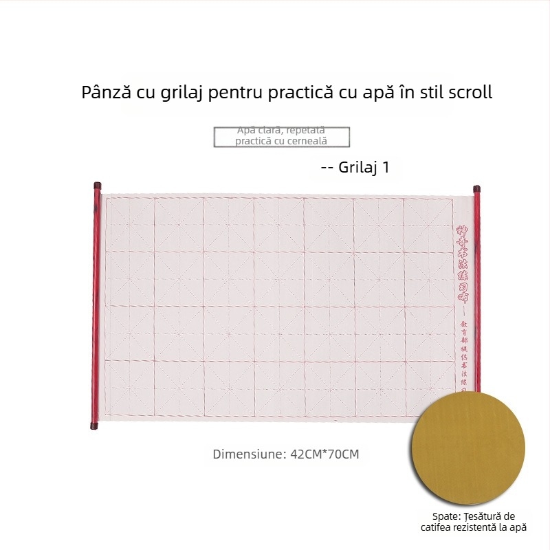 Good times Țesătura pentru scriere cu apă pentru practică de caligrafie, flanel impermeabil, formă dreptunghiulară