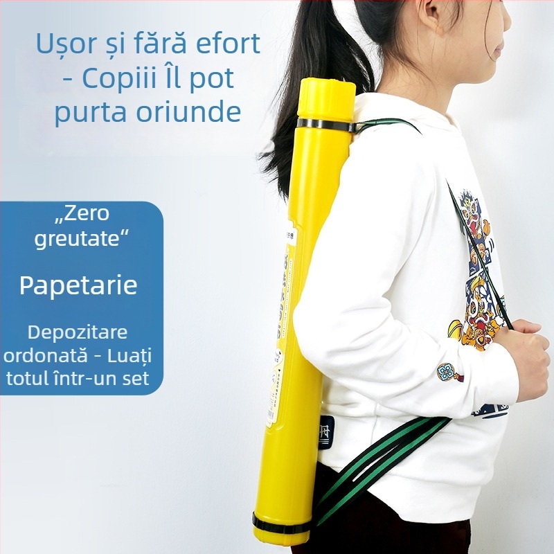 Set de practică pentru caligrafie - seria scrierii cu apă, țesătură nețesută, rolă portabilă de depozitare, include pensulă și vas pentru cerneală