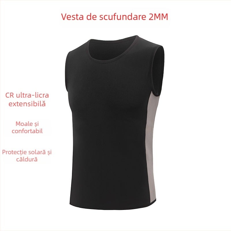 Vesta de scufundări din amestec de fibre chimice, uscare rapidă, vară, adult bărbat