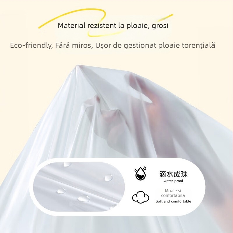 Pelerină de ploaie pentru copii – de unică folosință, stil desen animat, PVC țesătură, strat impermeabil PU, pentru drumeții în aer liber