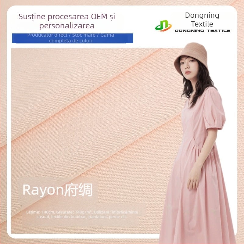 Țesătură poplin din bumbac 100%, cu țesătură jacquard, 120 g/m², pentru primăvară-vară