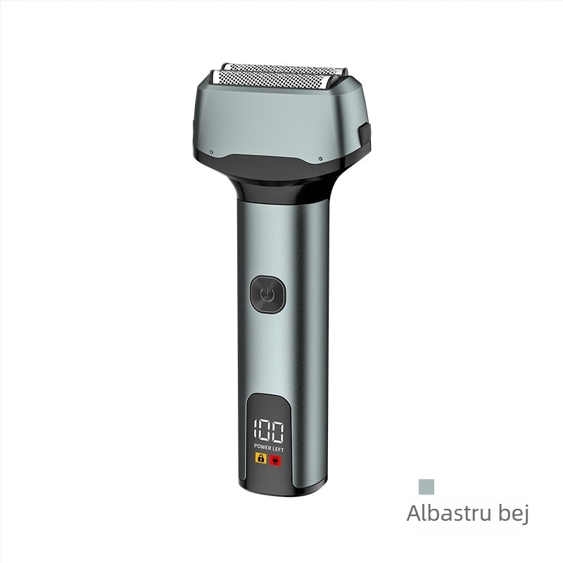 RUIBO Aparat de tuns și ras electric cu cap de tăiere reciproc și cap plutitor, utilizare umedă/seacă, autonomie 90+ minute, încărcare 2 ore