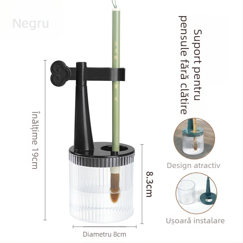 Suport de pixuri multifuncțional de unică folosință cu perie anti-uscăre, pix hidratant, buzunar pentru agățare — Plastic, model 11, Brand: Tt/daily practice, Impresie logo, Personalizare