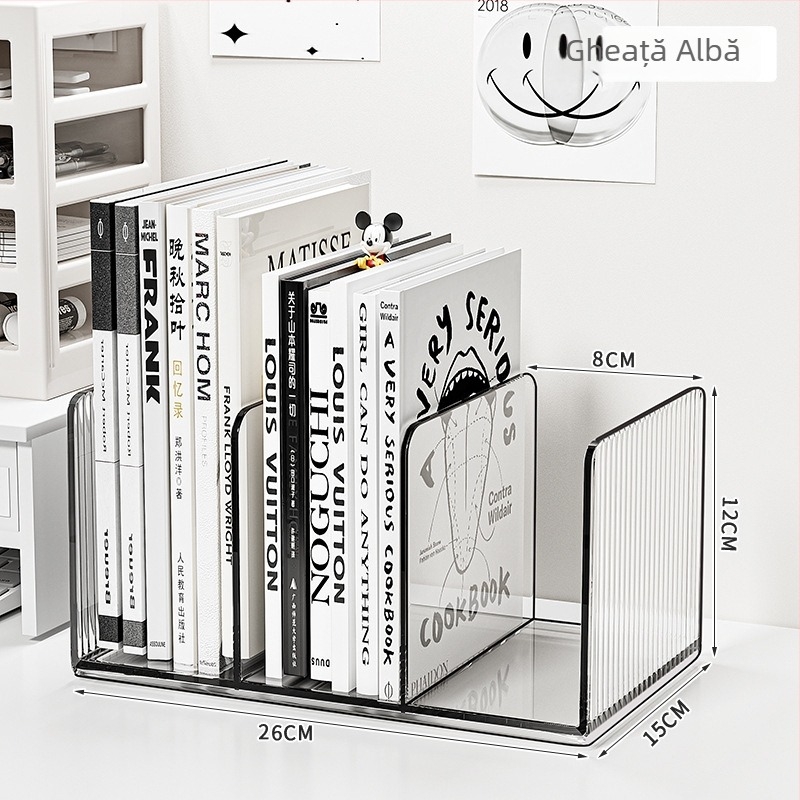 Yuetu Raft depozitare a cărților pentru birou, Model Book storage rack, Material plastic