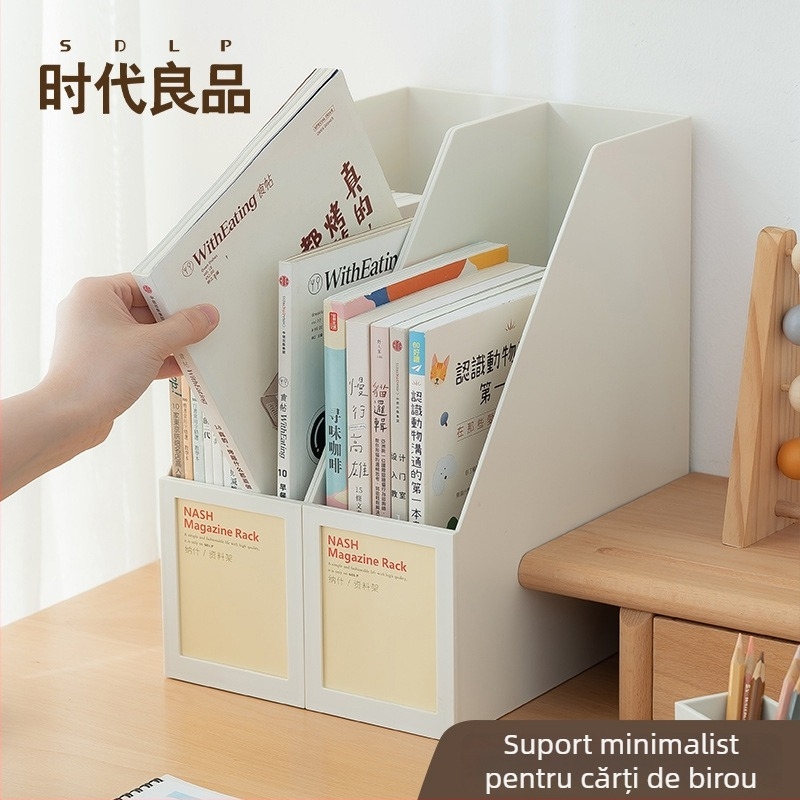 Raft plastic pentru cărți de birou, organizator pentru fișiere A4, model SD-2330, 24 bucăți în pachet