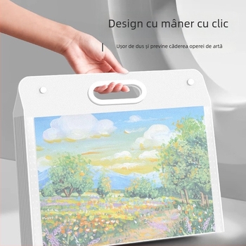 Album de depozitare pentru lucrări de artă, din plastic, model LZ-DCHC, brand Good, 4 pagini, imprimare logo: Da