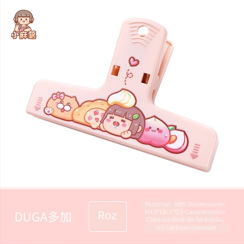 Suport pentru jurnal – Plastic, ambalare single, Brand Add More, Model Small Sweet Potato Series Hand Account Holder, Clip de sigilare multifuncțional