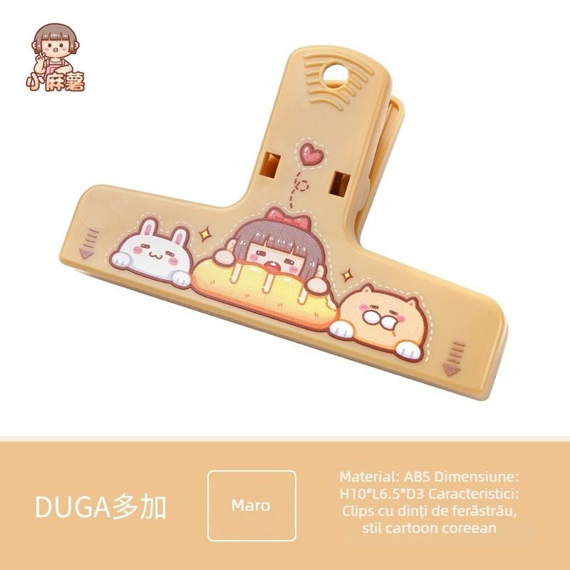 Suport pentru jurnal – Plastic, ambalare single, Brand Add More, Model Small Sweet Potato Series Hand Account Holder, Clip de sigilare multifuncțional