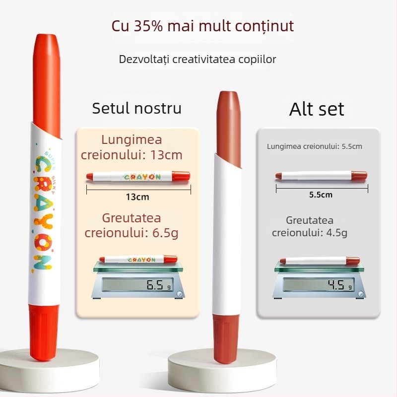 Bețișoare pentru pictură pentru copii – Jiyu Painted Stick, vârf unic, carcasă din plastic, marcă privată autorizată