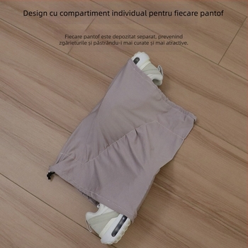Huse pentru pantofi și geantă pentru praf, textură mătase de lapte, poliester ultra-moale, stil modern minimalist, set de 500 bucăți pentru călătorii, potrivite pentru pantofi sport și pantofi din piele