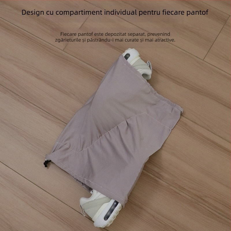 Huse pentru pantofi și geantă pentru praf, textură mătase de lapte, poliester ultra-moale, stil modern minimalist, set de 500 bucăți pentru călătorii, potrivite pentru pantofi sport și pantofi din piele