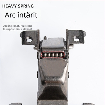 Balama de ușă cu cadru din aluminiu – unghiuri multiple 30°/45°, amortizor hidraulic, pentru uși de sticlă