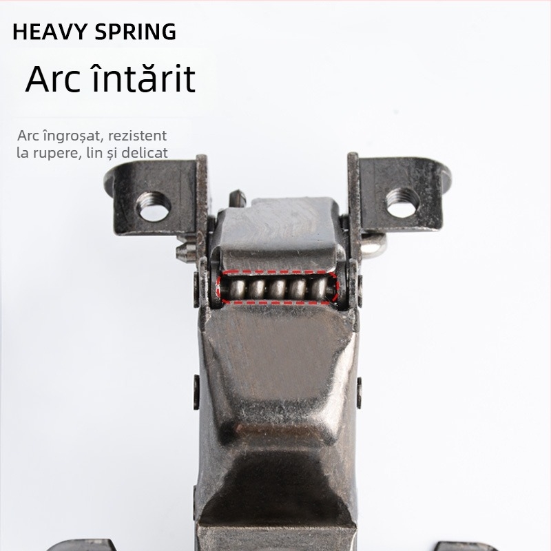 Balama de ușă cu cadru din aluminiu – unghiuri multiple 30°/45°, amortizor hidraulic, pentru uși de sticlă