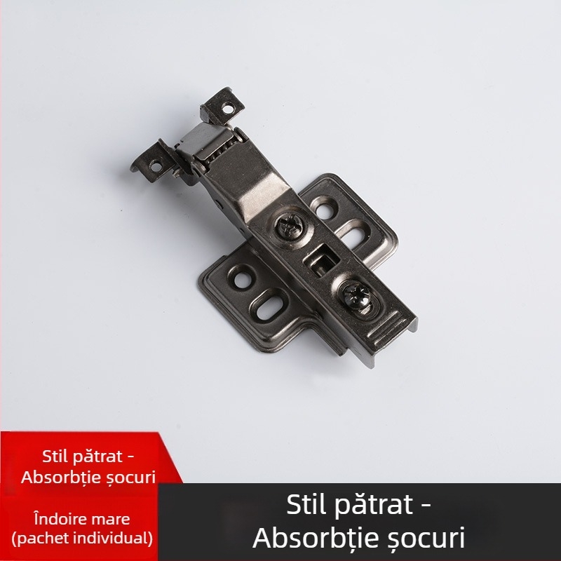 Balama de ușă cu cadru din aluminiu – unghiuri multiple 30°/45°, amortizor hidraulic, pentru uși de sticlă