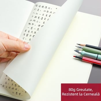 Caiet cu copertă din hârtie kraft, legare cusută, hârtie 75 g, 50–100 pagini, stil nostalgic retro