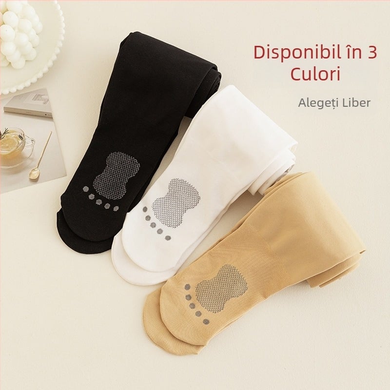 Colanți de dans pentru copii, interior catifelat pentru iarnă, groși, elastici și respirabili; principalul material nylon 90%; potriviți copiilor peste 8 ani.