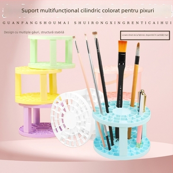 Suport pentru creioane și pensule din plastic pentru copii, detașabil, multifuncțional