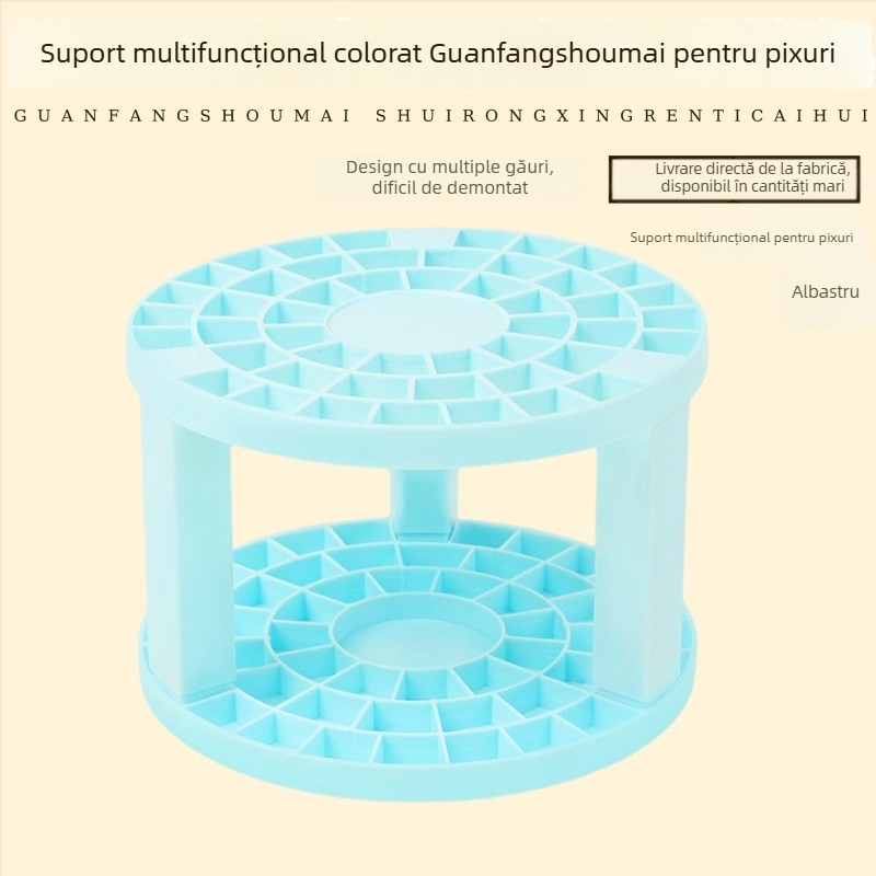 Suport pentru creioane și pensule din plastic pentru copii, detașabil, multifuncțional