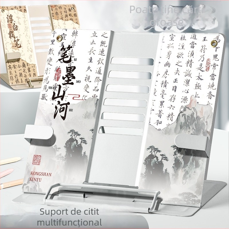 Suport metalic pentru lectură, extensibil, cu spate reglabil; Brand: Kappa bear; Model: KBX-6229; Material: Metal