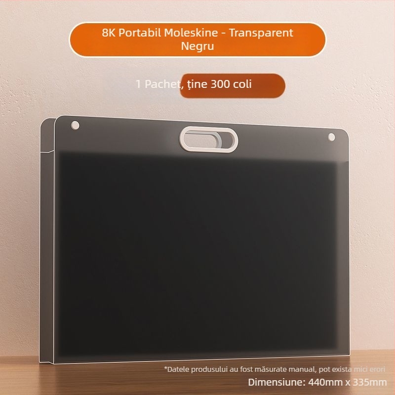 Portofoliu plastic pentru schițe, 240 de pagini, dosar de desen portabil - Looking for a bear