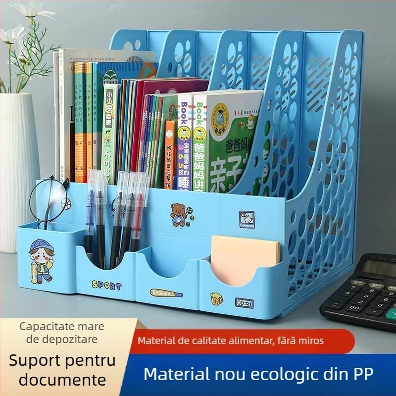 Raft pentru fișiere de birou, 4 niveluri, Model 8816, Material PP