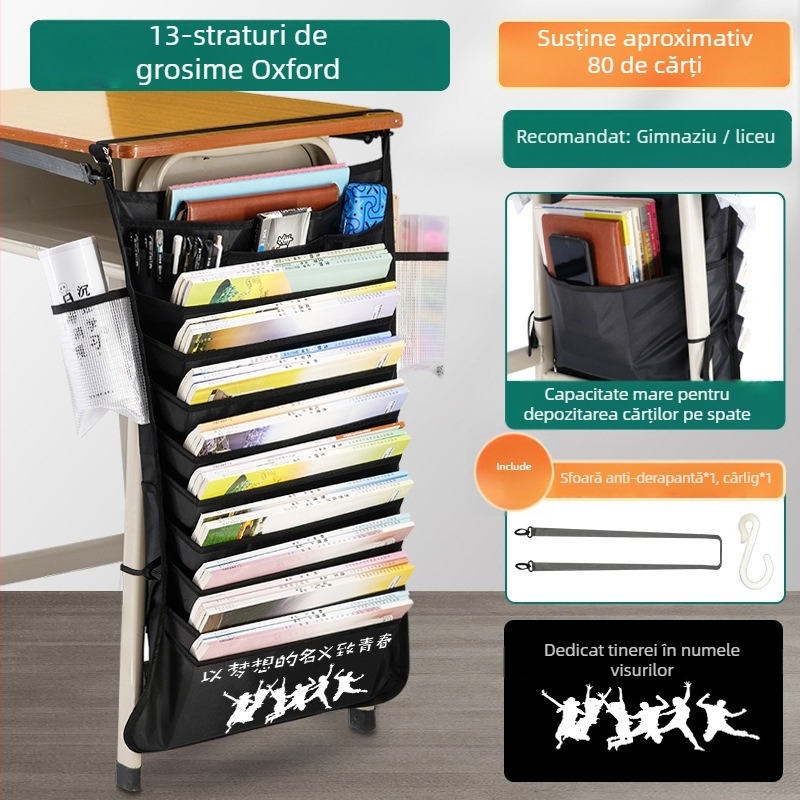 Geantă pentru cărți de birou — Model: Hanging Book Bag; Material Oxford; Greutate netă: 500 g