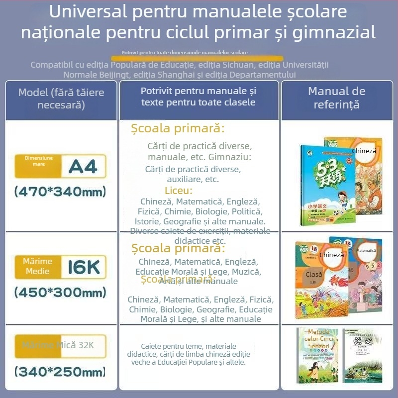 Folie transparentă autoadezivă pentru coperta cărții, protecție anti-derapare, marca M&G Morning Light