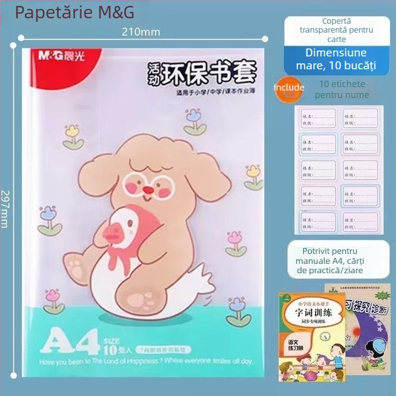 Folie transparentă autoadezivă pentru coperta cărții, protecție anti-derapare, marca M&G Morning Light