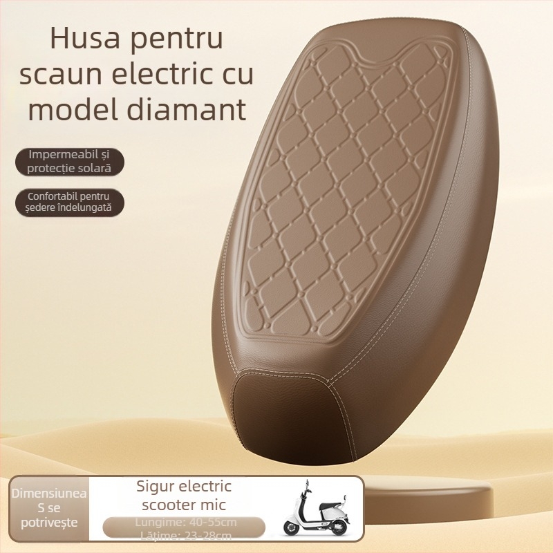 Acoperire de scaun din piele pentru vehicule electrice – impermeabilă, protecție UV, durabilitate înaltă pentru motociclete și biciclete electrice