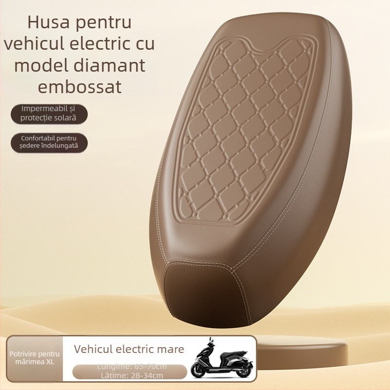 Acoperire de scaun din piele pentru vehicule electrice – impermeabilă, protecție UV, durabilitate înaltă pentru motociclete și biciclete electrice