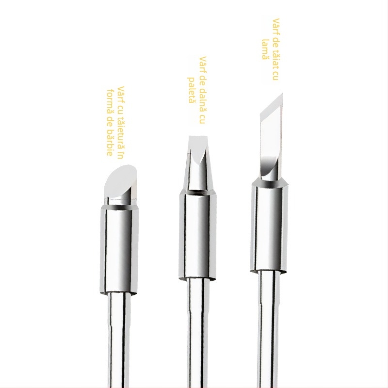 Bozan seria 470 – Vârf de lipit cu nucleu de încălzire; vârf potcoavă, rotund, ascuțit și plat – Putere înaltă, universal