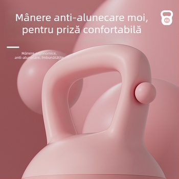 Kettlebell moale cu înveliș din cauciuc – corp PVC, echipament de fitness pentru acasă, portabil pentru yoga