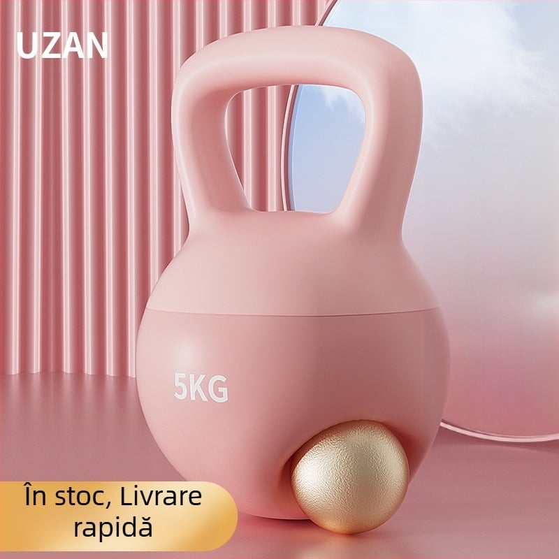 Kettlebell moale cu înveliș din cauciuc – corp PVC, echipament de fitness pentru acasă, portabil pentru yoga